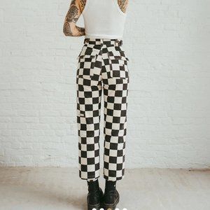 P&Co Service Fatigue Checkerboard pants